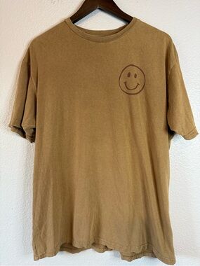 Theo Von Be Good To Yourself Graphic T-Shirt Tan Brown Men’s Large